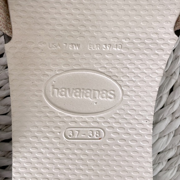 Havaianas You St. Tropez Shine Flip Flops - 7-8 (37-38) - Picture 5 of 6